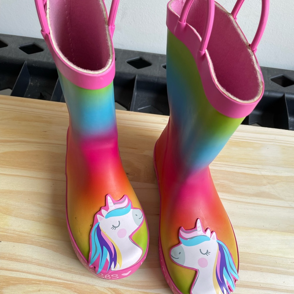 Unicorn rain boots